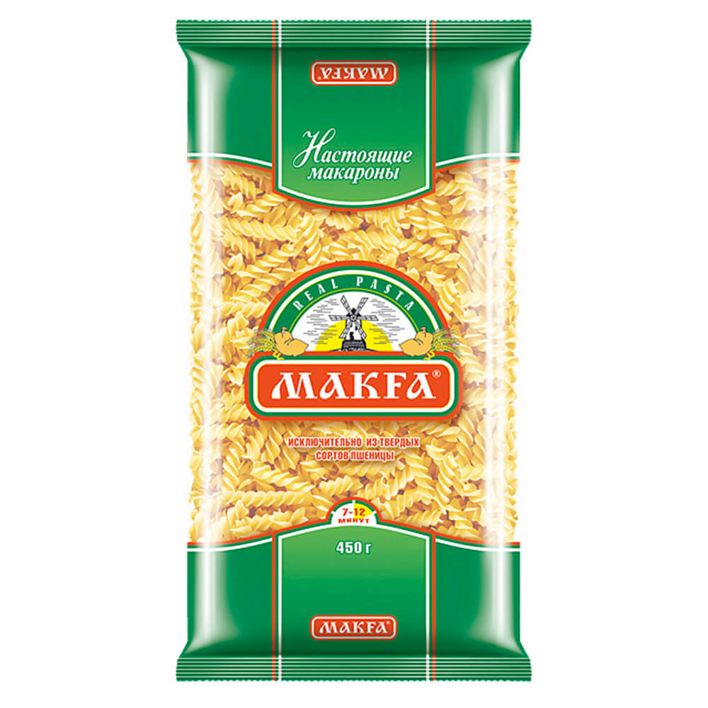 

Макароны Makfa 450г спирали