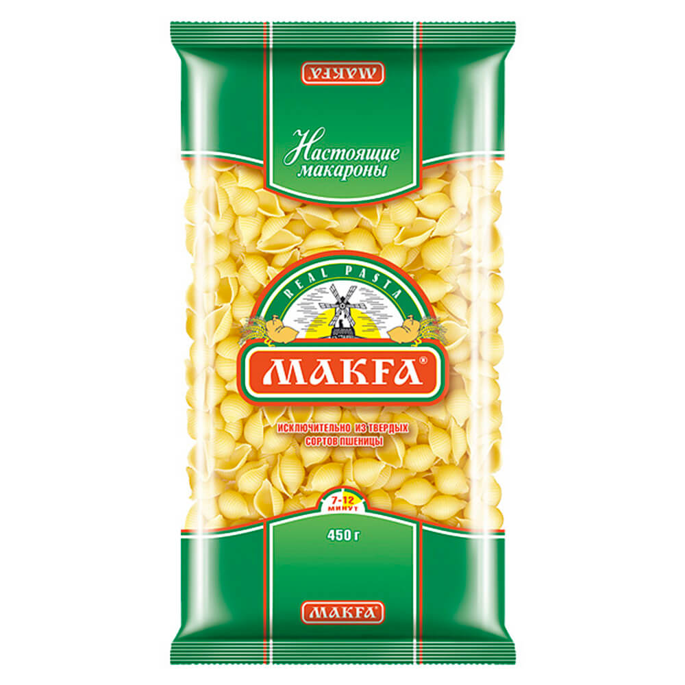 

Макароны Makfa 450г ракушки