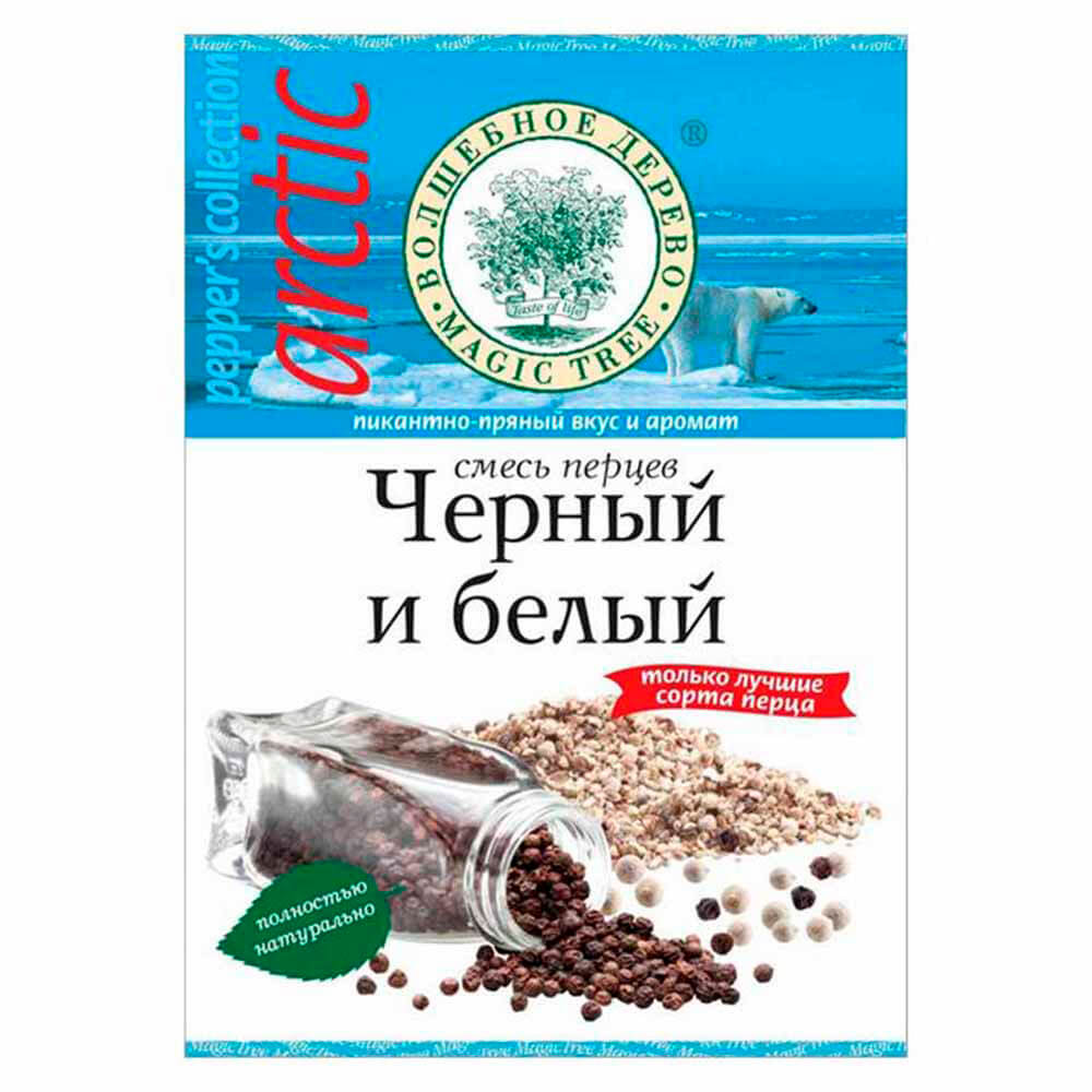

Смесь черного и белого перцев Волшебное дерево 50г