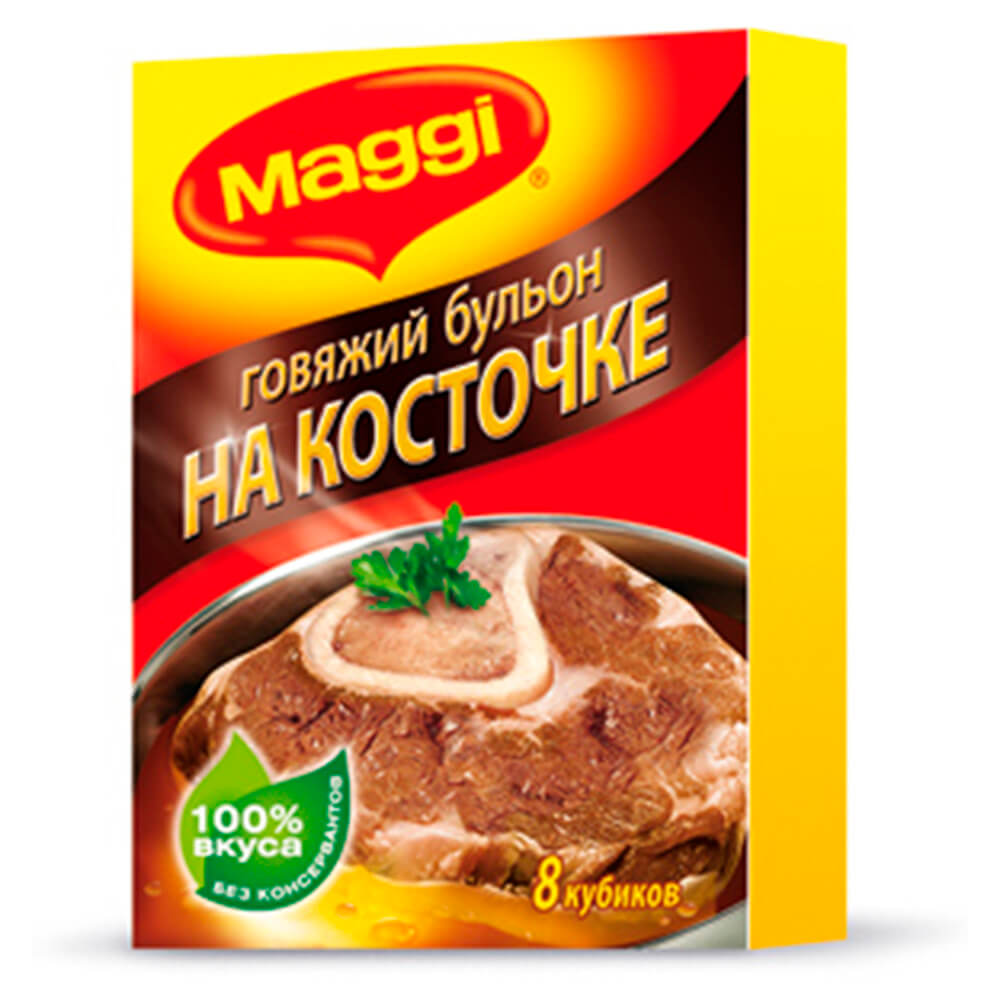 

Бульон Maggi 10г говяжий на косточке