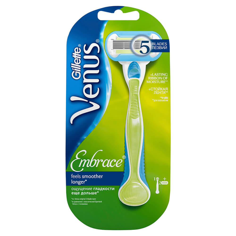 

Станок Gillette Venus Embrace с 2 кассетами женский