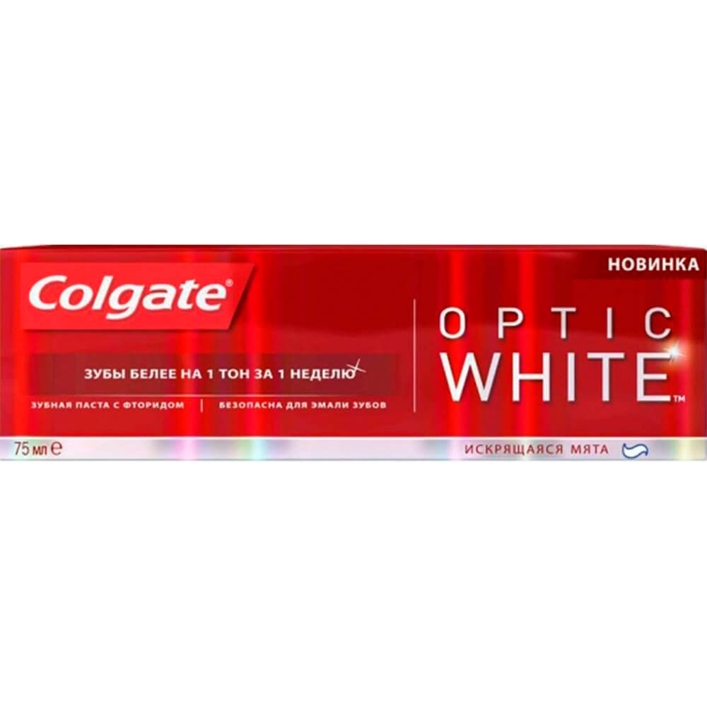 Колгейт оптик Вайт зубная паста 75. Colgate Optic White Brilliant зубная паста 50 мл. Паста зубная Colgate White 75 гр. Colgate Optic White зубная паста реклама.