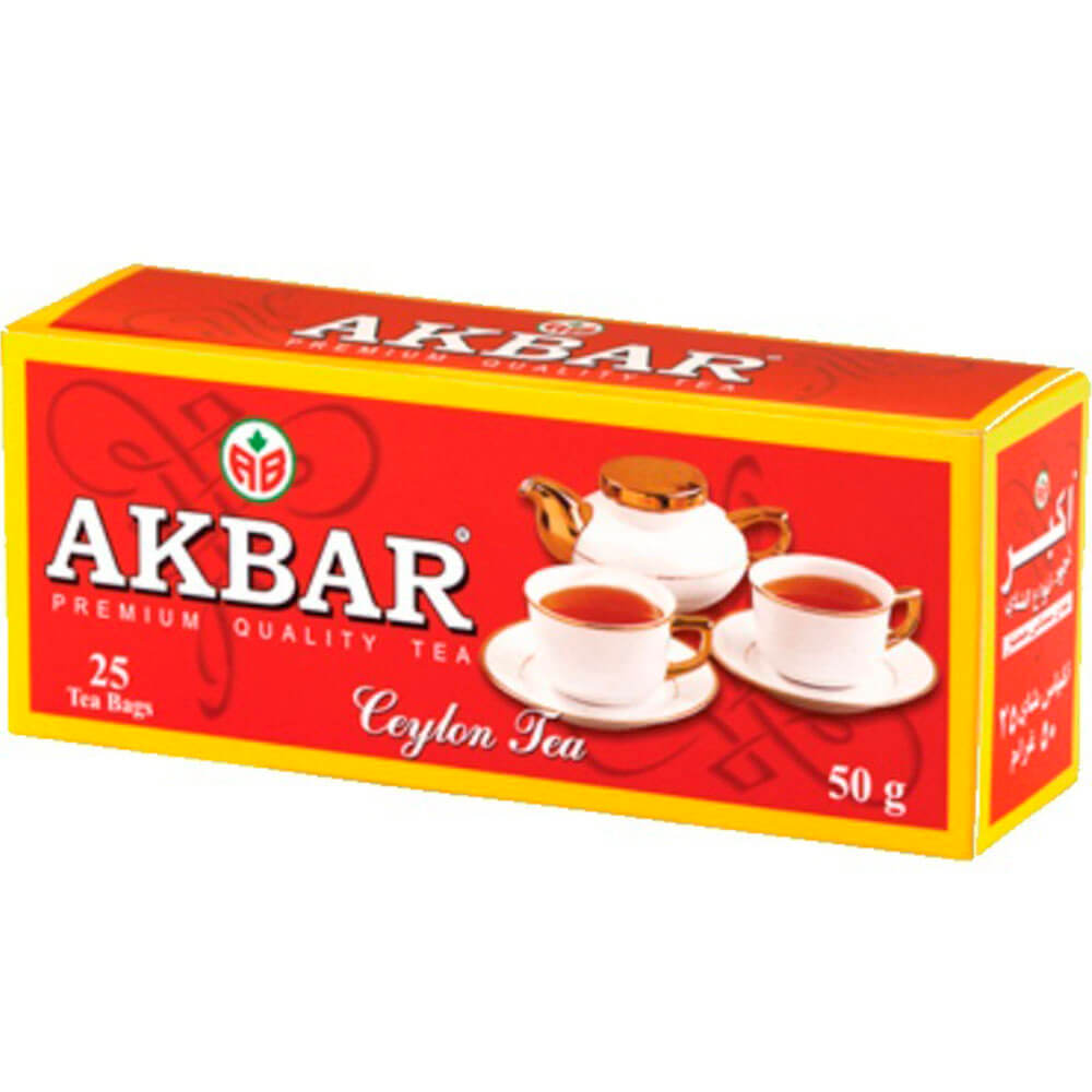 

Чай черный Akbar гранатовая серия 25 пакетиков по 2г