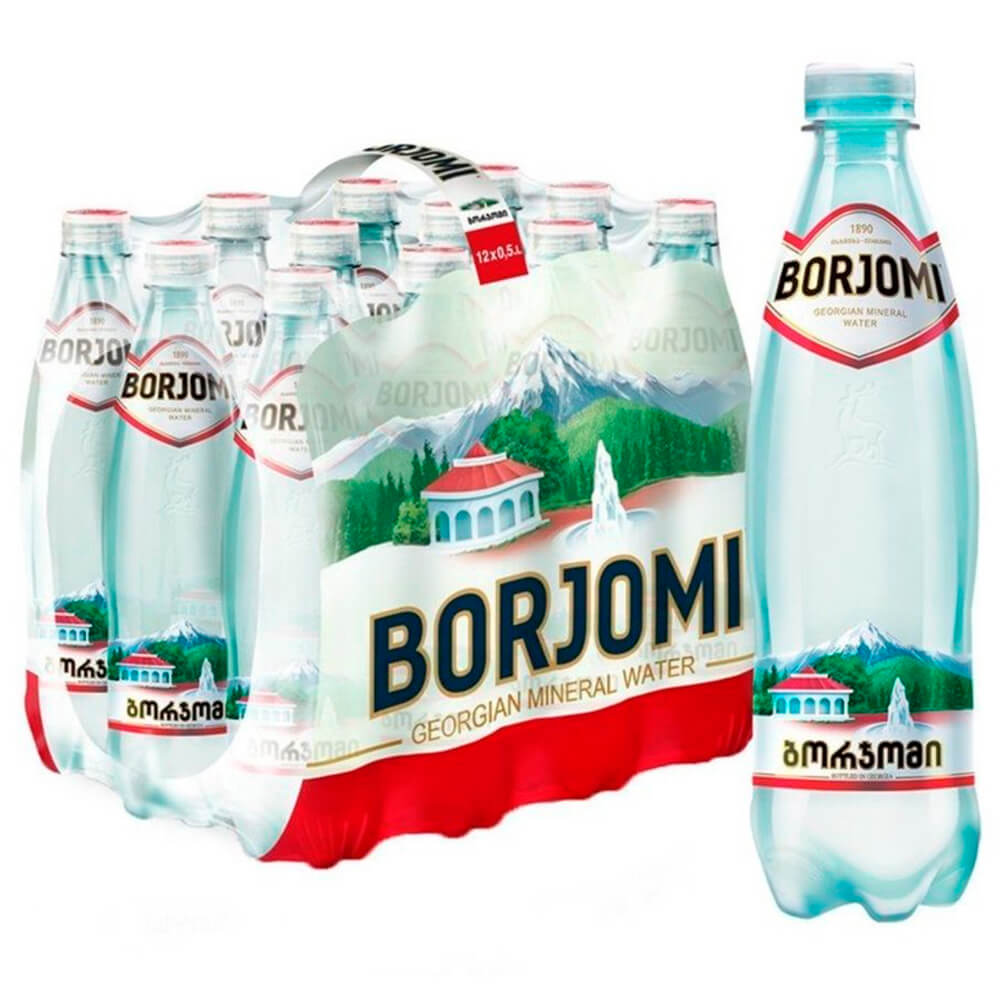 

Вода минеральная газированная Borjomi 0,5л