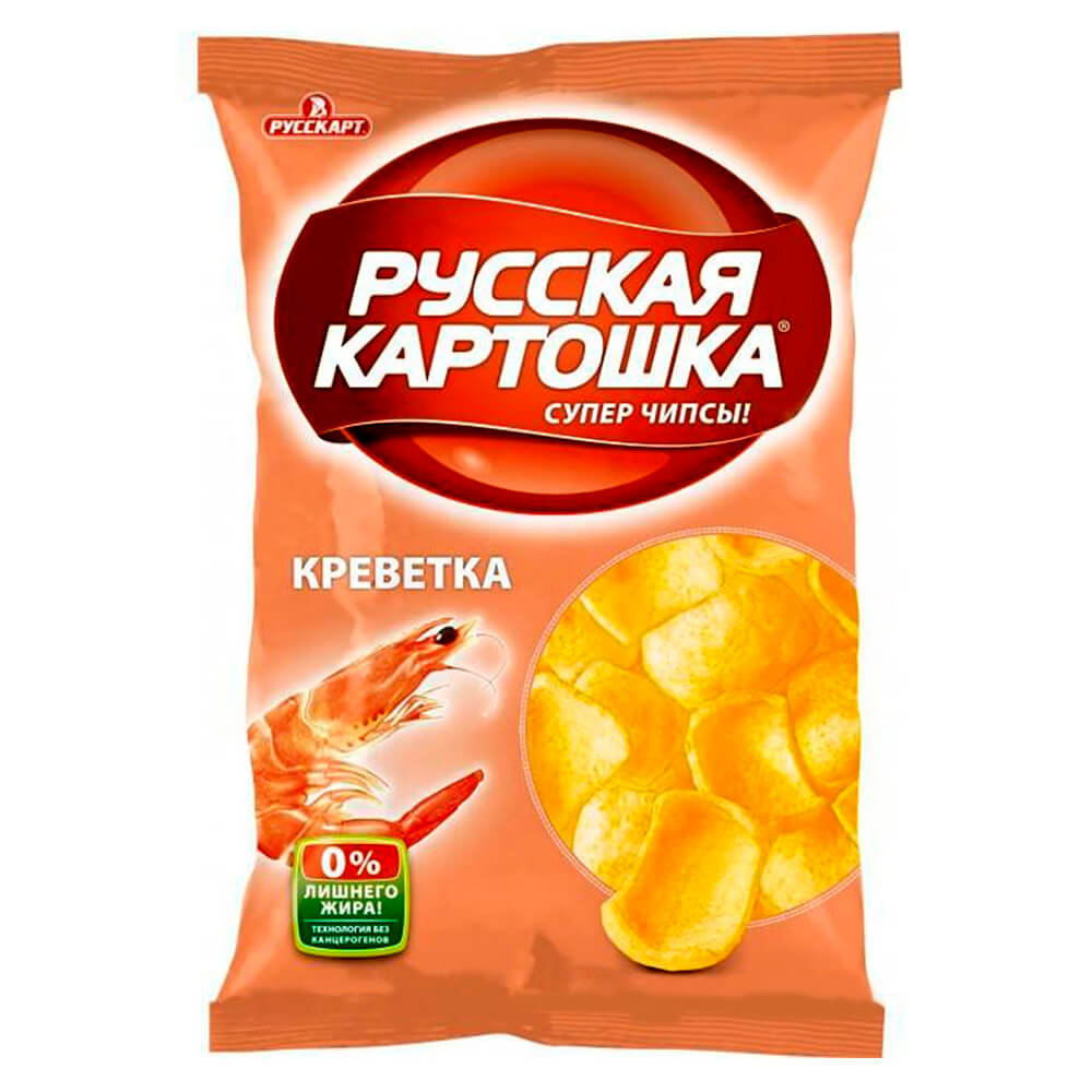 

Чипсы Русская картошка 50г креветка