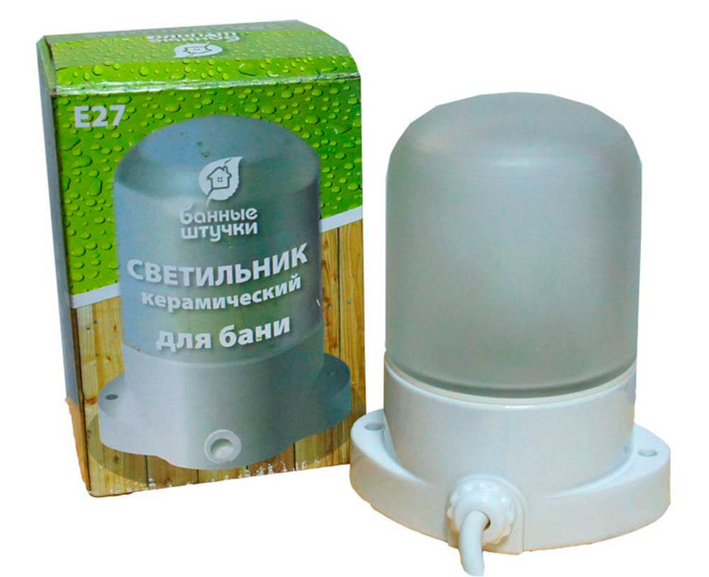 Светильник электрический д/бани банные штучки влагозащищенный термостойкий 