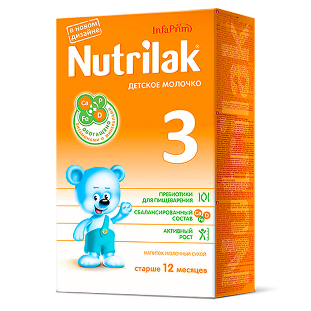 

Смесь Nutrilak-3 350г молочко с 12 месяцев