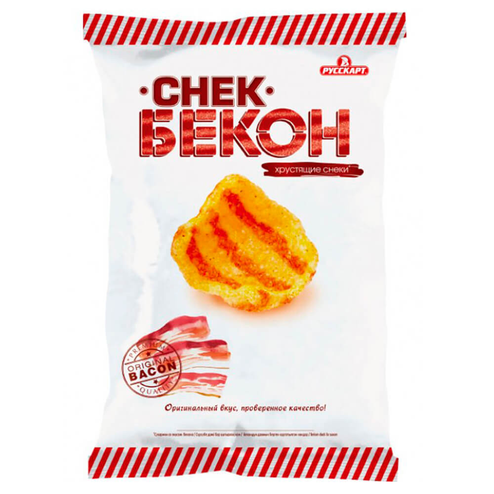 

Снеки хрустящие русскарт 100г бекон