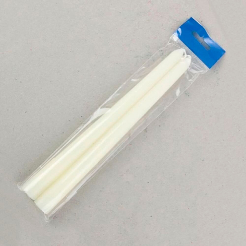 

Свеча античная 245х23,5 мм 2шт белая