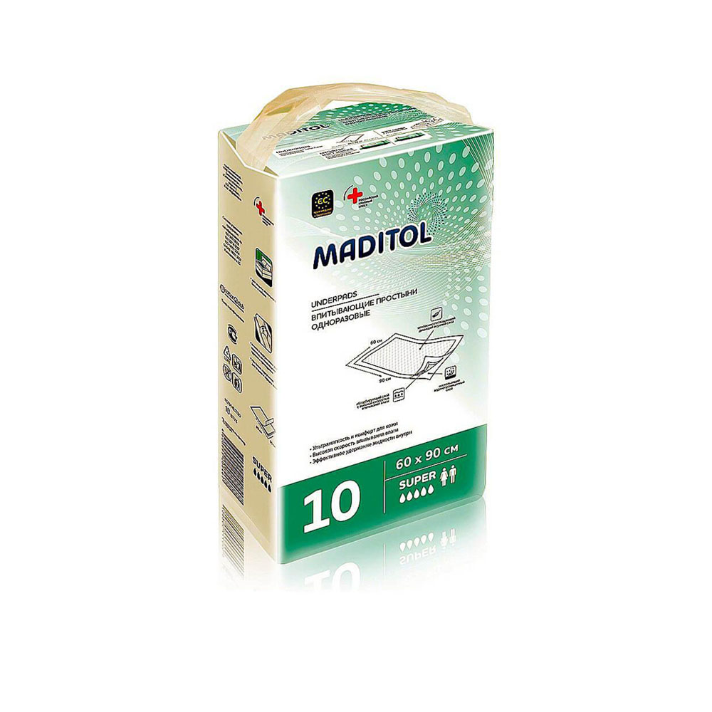 

Простыни гигиенические Maditol 10шт 60*90см