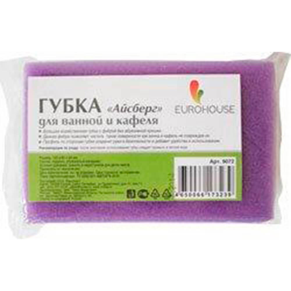 

Губка для ванной и кафеля Айсберг 120*85*50мм 9072