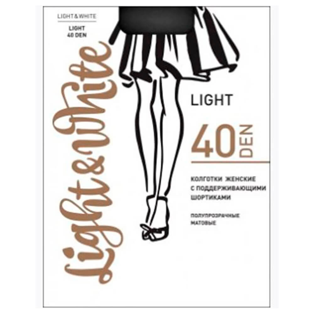 

Колготки женские Light&White лайт 40 неро р.5