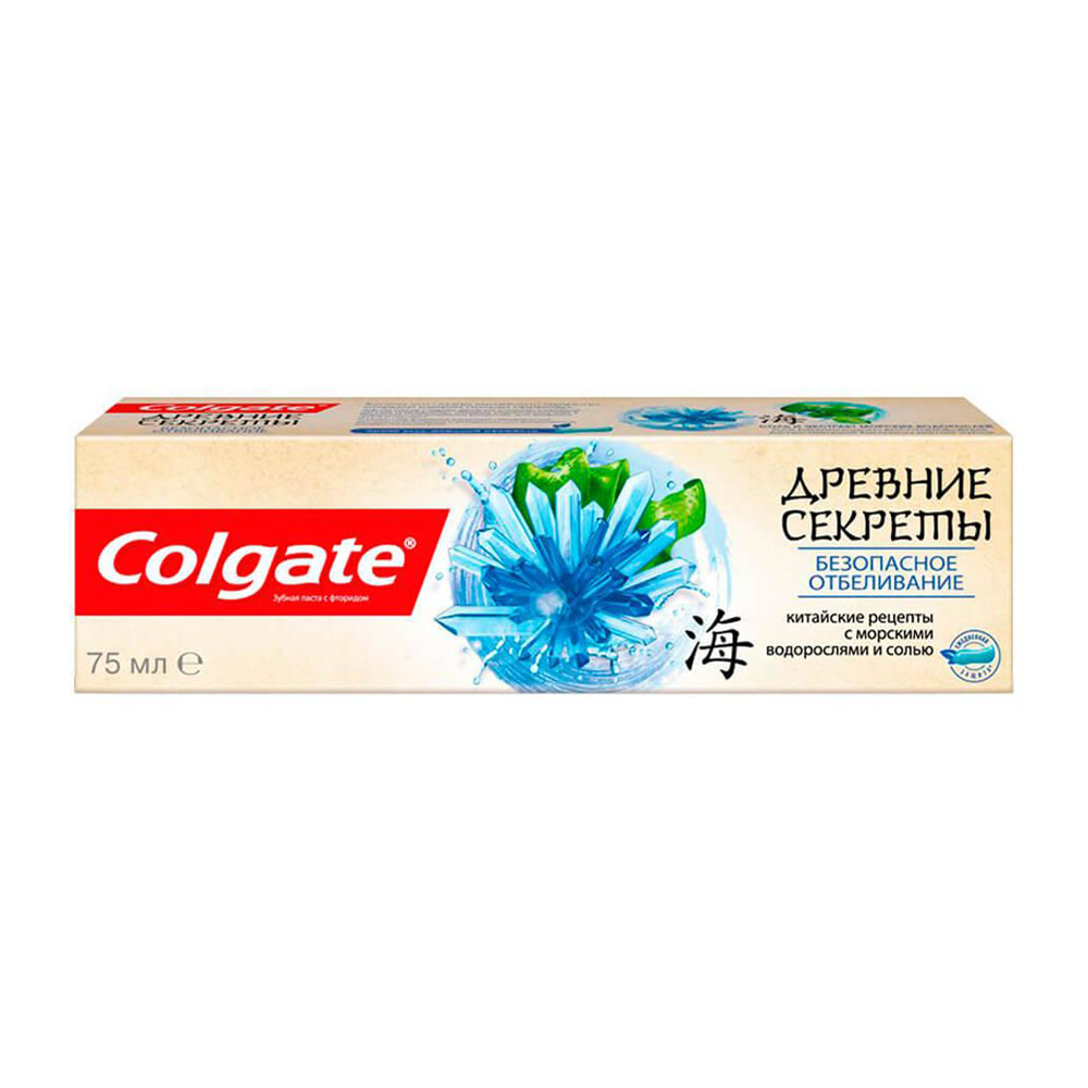 

Зубная паста Colgate древние секреты 75мл безопасное отбеливание с морскими водорослями и солью