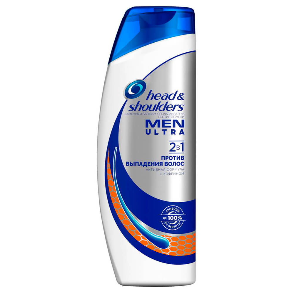 

Шампунь Head&Shoulders мен 400мл 2в1 против выпадения волос