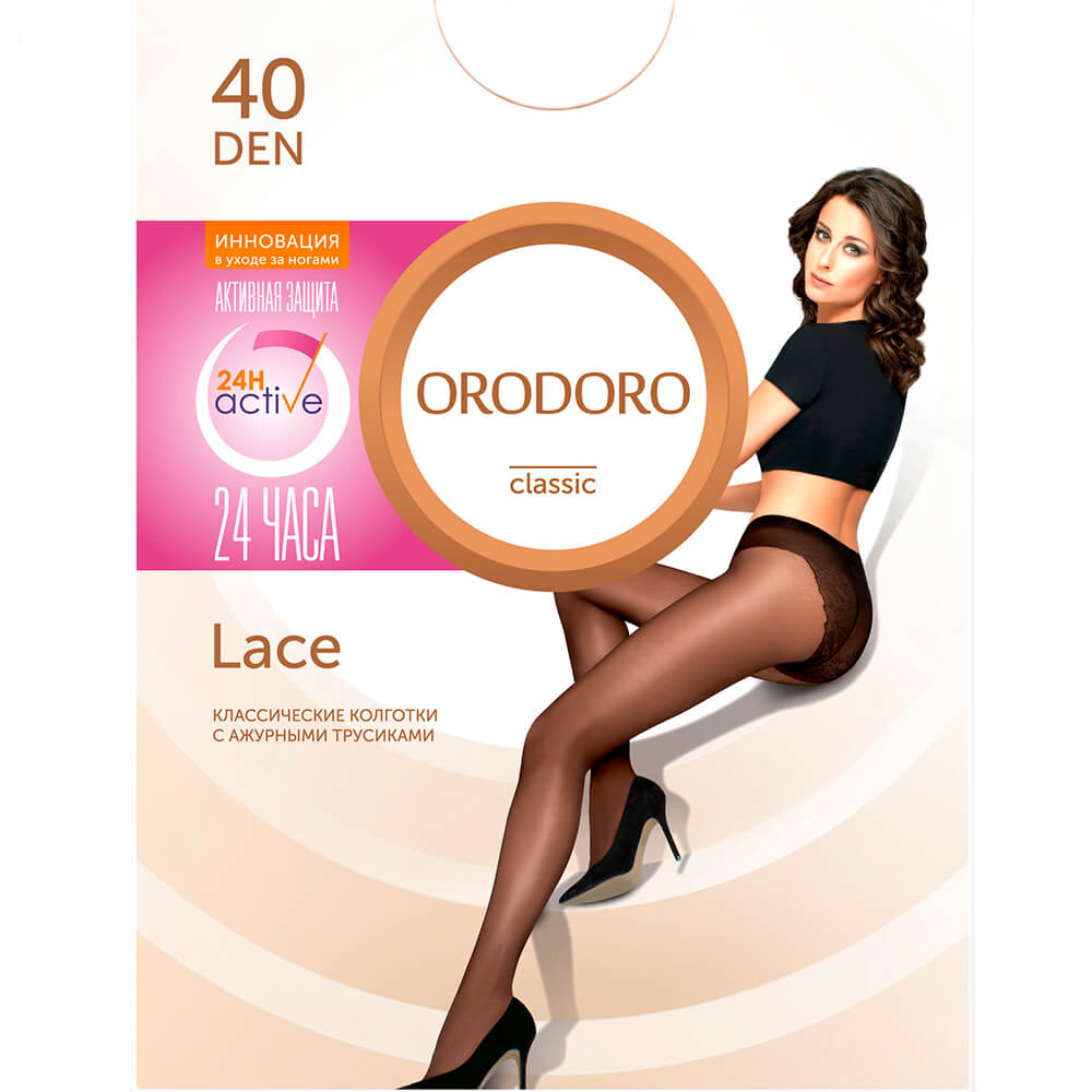 

Колготки женские Orodoro лейс 40 ден глейс р.2