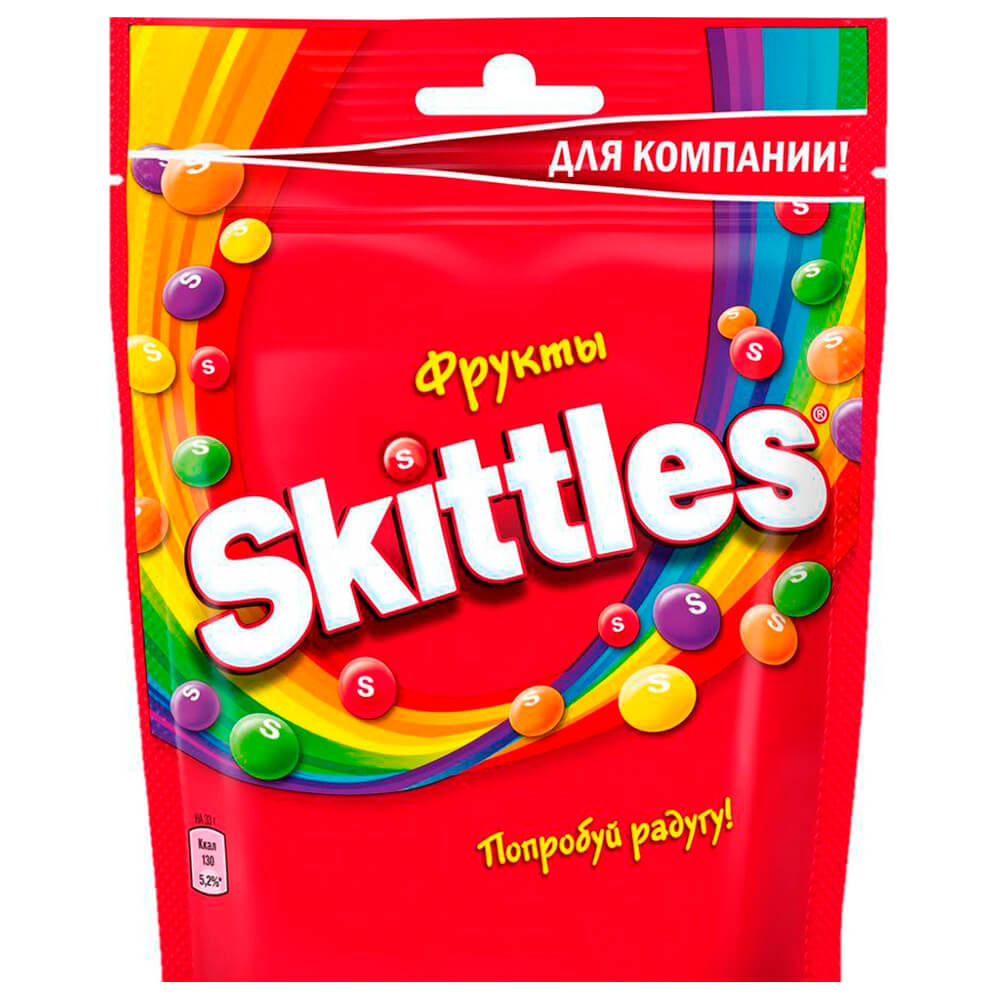 

Конфеты жевательные Skittles 165г фрукты в глазури