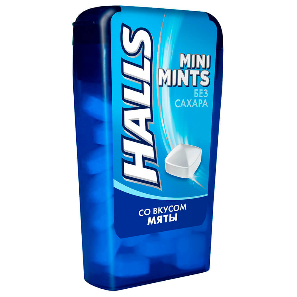 

Конфеты Halls Mini 12,5г без сахара со вкусом мяты