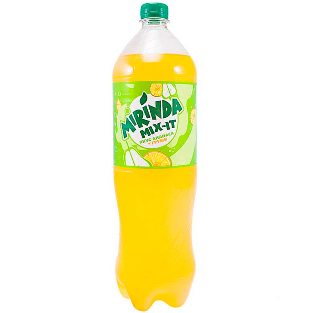 

Газированная вода Mirinda микс ит 1,5л ананас груша пл/б