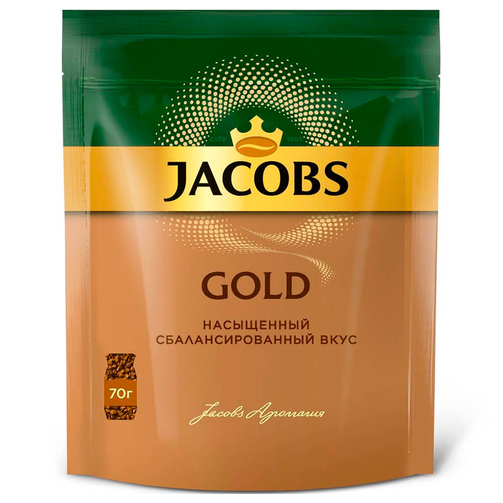 

Кофе Jacobs 70г Gold м/у