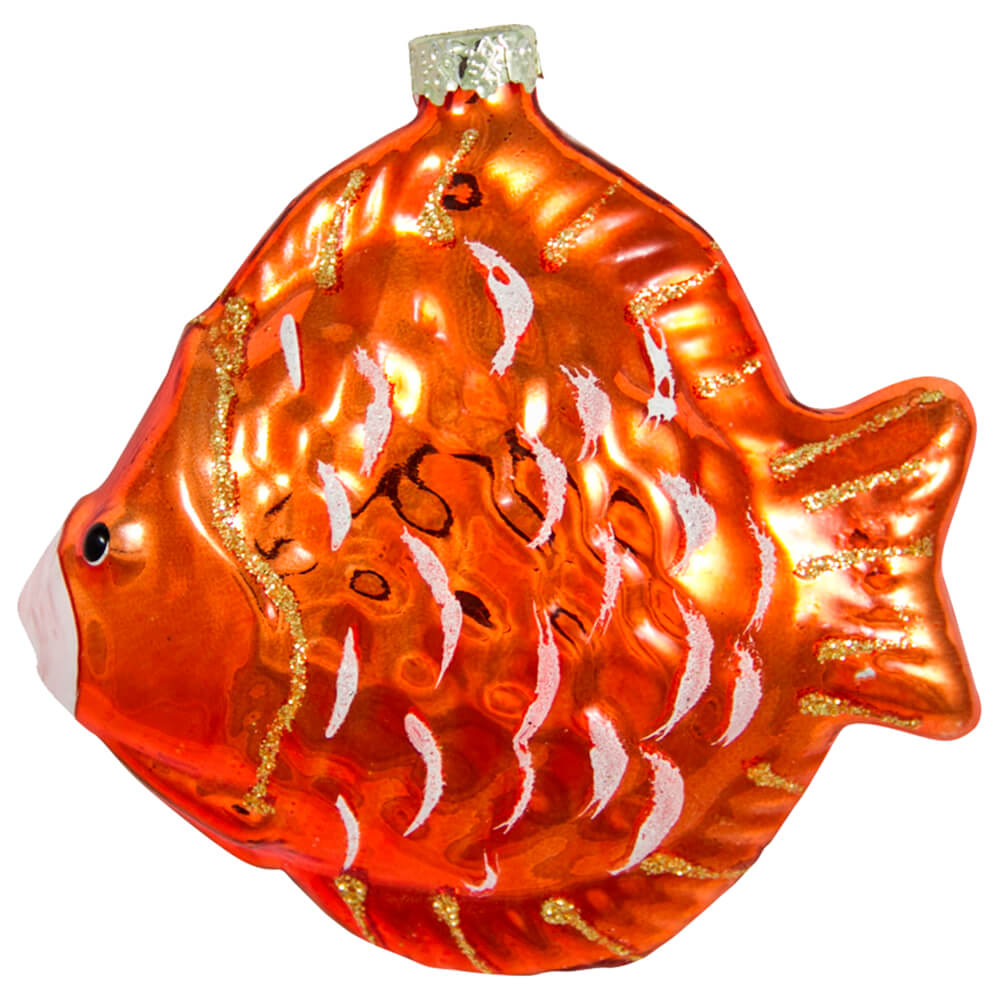 Рыбки 10 часов. Новогодняя игрушка рыба. Елочный шарик рыбки. Рыбка из 10. Шаблон тропических рыбок елочные игрушки.