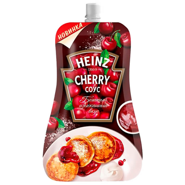 

Соус Heinz 230г сладкий вишня дой-пак