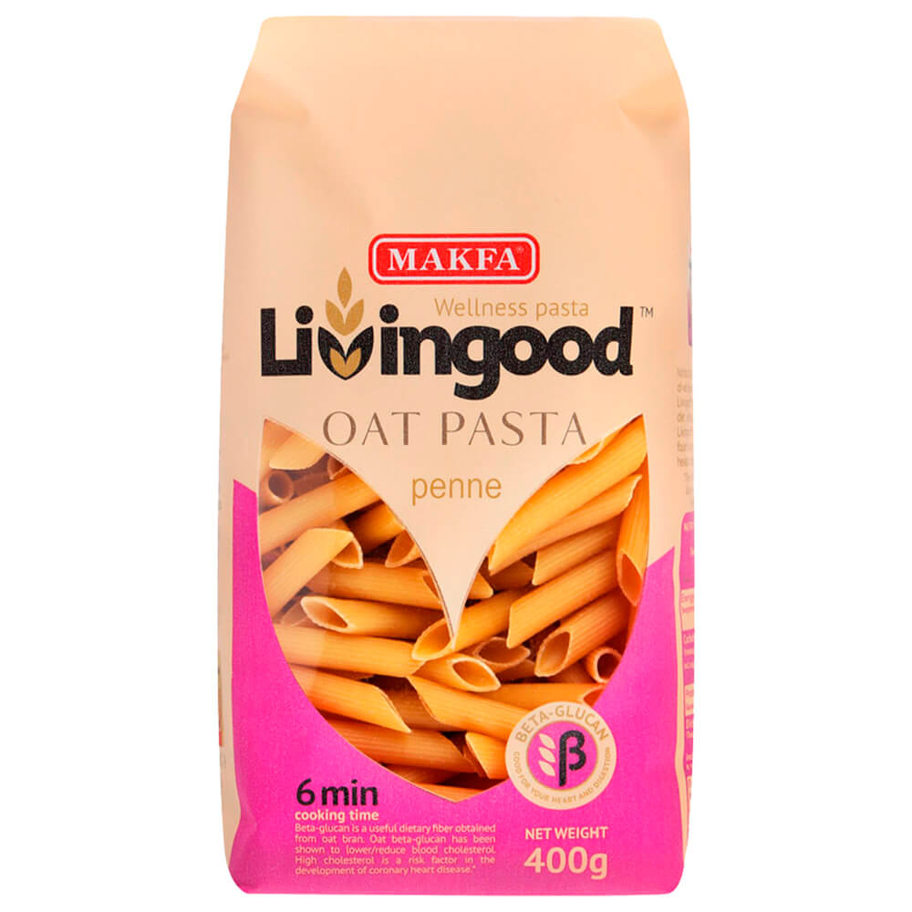 

Макароны Makfa 400г Livingood Перья овсяные