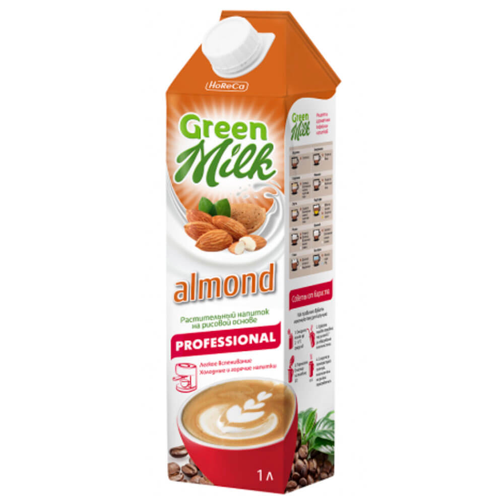 

Напиток Green Milk Professional 1л миндальный на рисовой основе